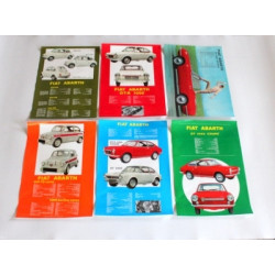 set poster ABARTH (6 pieces)