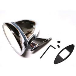 outer review mirror chromed