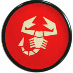 hub cap red 47 mm Abarth