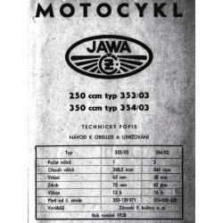Návod k obsluze Jawa 353/03...