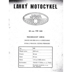 Návod k obsluze Jawa 550...