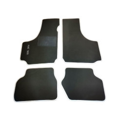 floor mats set white Fiat 500