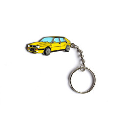 keyring yellow Lancia Delta