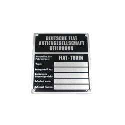 car identification plate 70...