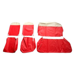 seat cover kit (red/tan)...