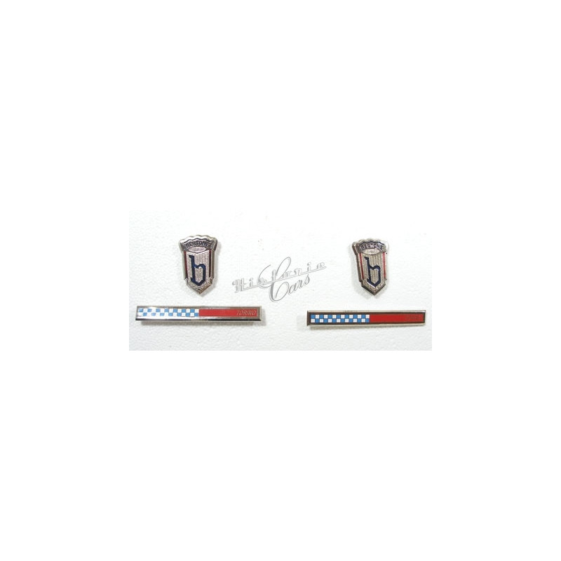 set emblems Fiat 850 Spider