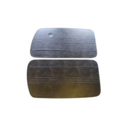 pair of black door panels...