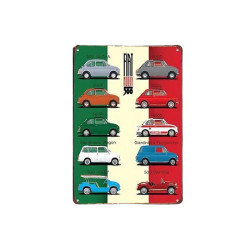 copy of metal sign Fiat...