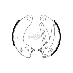 front brake shoe set...