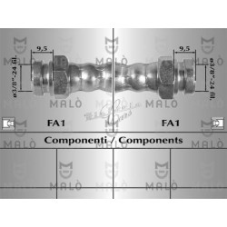 Pair rear brake hose...