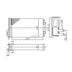 heater radiador Fiat 126