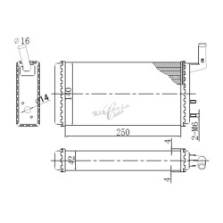 Radiátor topení Fiat 131