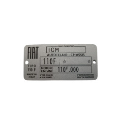 car identification plate