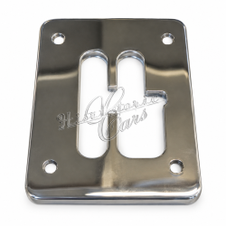 chromed gearshift plate...