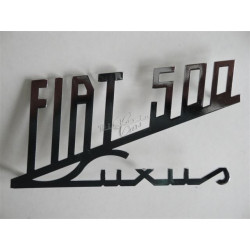 Lettering "Fiat 500 Luxus"