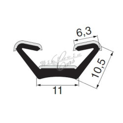Drážka skla Fiat 124 - Fiat...