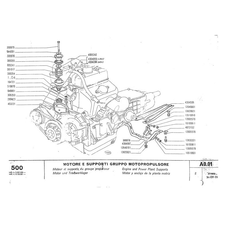 Fiat 500l Parts Diagrams