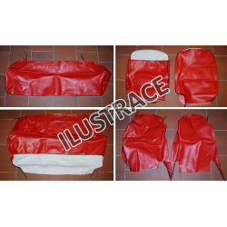 seat cover kit (red white)...
