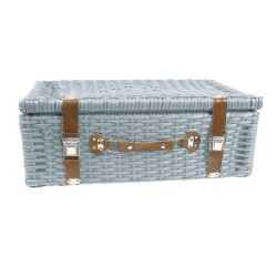 Plastový kufr, šedý