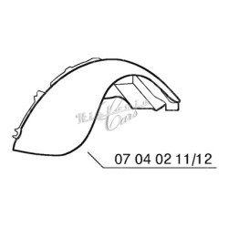 front fender LH Citroen 2 CV