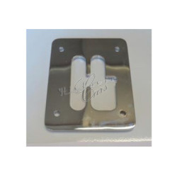 chromed gearshift plate...
