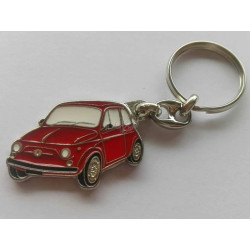 Klíčenka Fiat 500, červená
