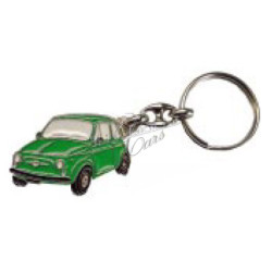 keyring Fiat 500, green