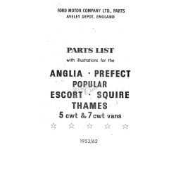 Parts list Ford Anglia -...