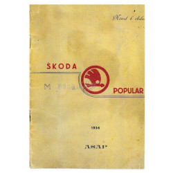 Návod k obsluze Škoda Popular