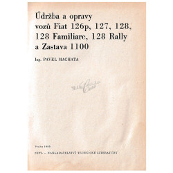 Údržba a opravy vozů Fiat...