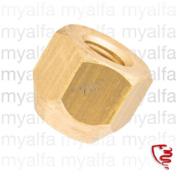 WHEEL NUT BRASS 22MM OPEN...