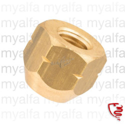 WHEEL NUT BRASS 22MM OPEN...