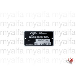 Typový štítek 105.02/A Alfa...